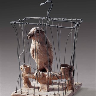 “A Bird in the Cage” 1983 Pottery