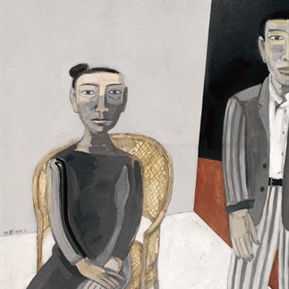 兩個人 _Two People_ _140×120_cm_ _1995_ 布面油畫_Oil on Canvas