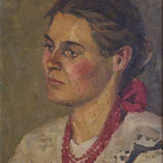 "Polish Girl", Poland, Oil on Wove Paper，37.5cm×29.5cm，Collection of Hu Yichuan Research Institute of Guangzhou Academy of Fine Arts, 1957