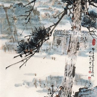 國畫-龍塞咽喉(1984年)(112X69.5cm)立軸1000