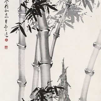 國畫-竹子(1984年)(112X67.5cm)立軸