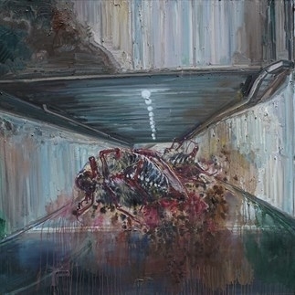 Zhang Xiaotao, Tunnel A, 2016; Oil on Canvas, 200X150cm