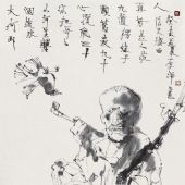 大河那個(gè)流水 小河那個(gè)轉(zhuǎn) 136cm×68cm 2003年作品