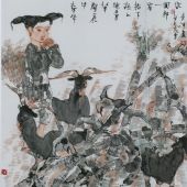 牽牛牛開花 68cm×68cm 2001