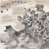 七月醉歌圖 136cm×34cm 2006年作品