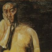 囚徒 布面油畫(huà) 175x70cm 1993