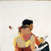 看盤--150x120cm--油畫.丙稀--2005王玉平