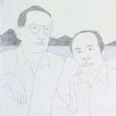 雁棲湖 23×50cm 紙上丙烯 2012年