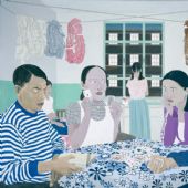 紡織姑娘 Weaving Girls 205x290cm 布面丙烯 Acrylic on Canvas 2012