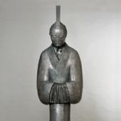 故國.風(fēng)3（正）94×74×235cm，鉛皮、鉛絲、樹脂，2003年