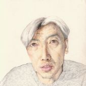 素描系列1993年25x35cm水溶性彩色鉛筆、色粉筆