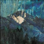 夕照  27×25.5cm  布面油畫  1997年