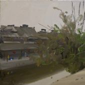 西塘古鎮(zhèn)  50×70cm  布面油畫(huà)  2011