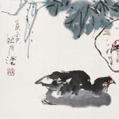 雙吉圖，46cm×69cm，國畫，2010 年