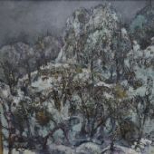 銀雪-80x100cm 1993