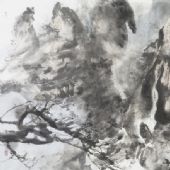 水墨之十二       70x138cm           紙本水墨   2015