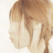 香2-1 80 x 100cm 絹 水色 2003年