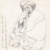 《水城寫生》 紙本鉛筆   25×25cm  1984年