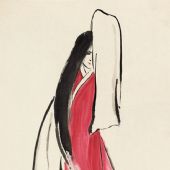 女吊之二 69×46cm 紙本彩墨 1994年 自藏