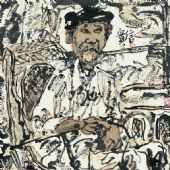 人像一34x46cm 紙本彩墨2007年