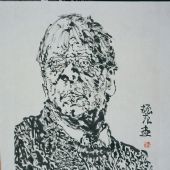 人像 紙本水墨 50.2×36cm 2004年