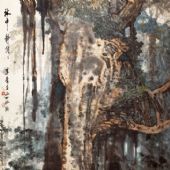 林中靜悄悄  179 cm X 96cm 1961