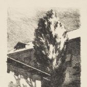 移動的陽光, 26×15cm,石版，1956