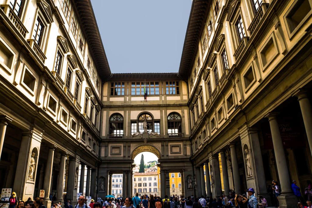 The Uffizi Museum in Florence. Photo by Michelle Maria, via Wikimedia Commons..jpg