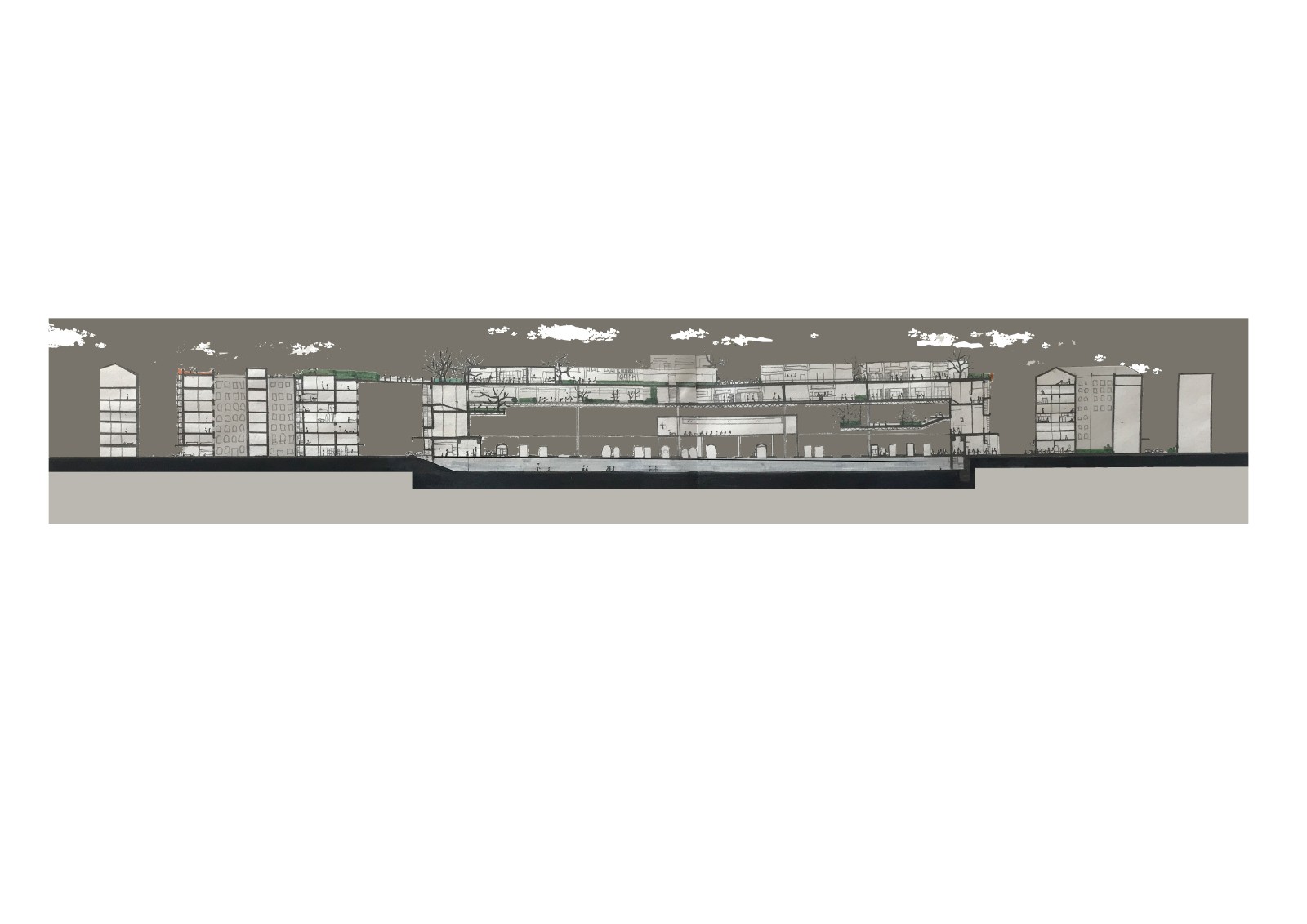 鄭思宇，羅馬火車站“Termini ”設計方案 街區(qū)剖面.jpg