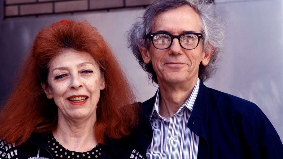 ? Getty Images Most of Christo's works were produced with his wife Jeanne-Claude, seen here in 1997.jpeg