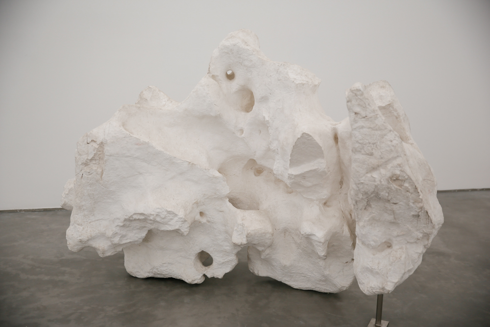 Plaster Model, 2015, Unique, Plaster, 193x107x130cm With metal brace Exhibition View  ??CAFA ART INFO Photo by Hu Sichen 23.jpg