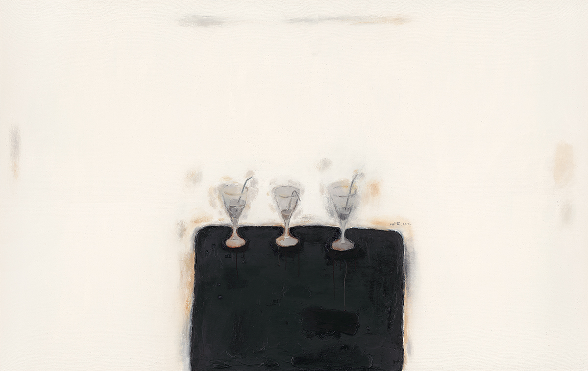 三杯 Three Glasses  布面油畫(huà) Oil on Canvas 140×220cm 2010.jpg