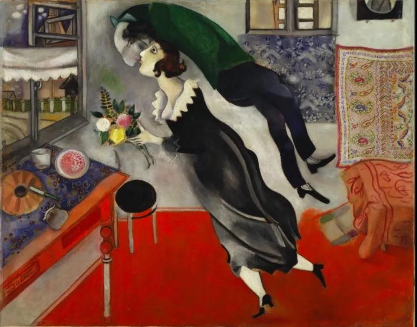 05 Marc Chagall, Birthday, 80.6cm × 99.7 cm, oil on canvas, 1915.jpg