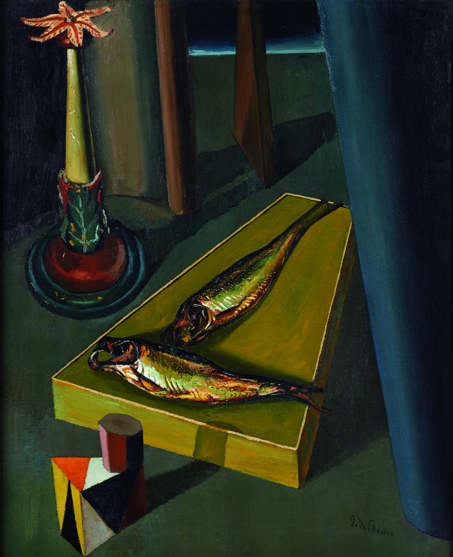 圖十三 基里科，神圣的魚（Sacred Fish），1918.jpg