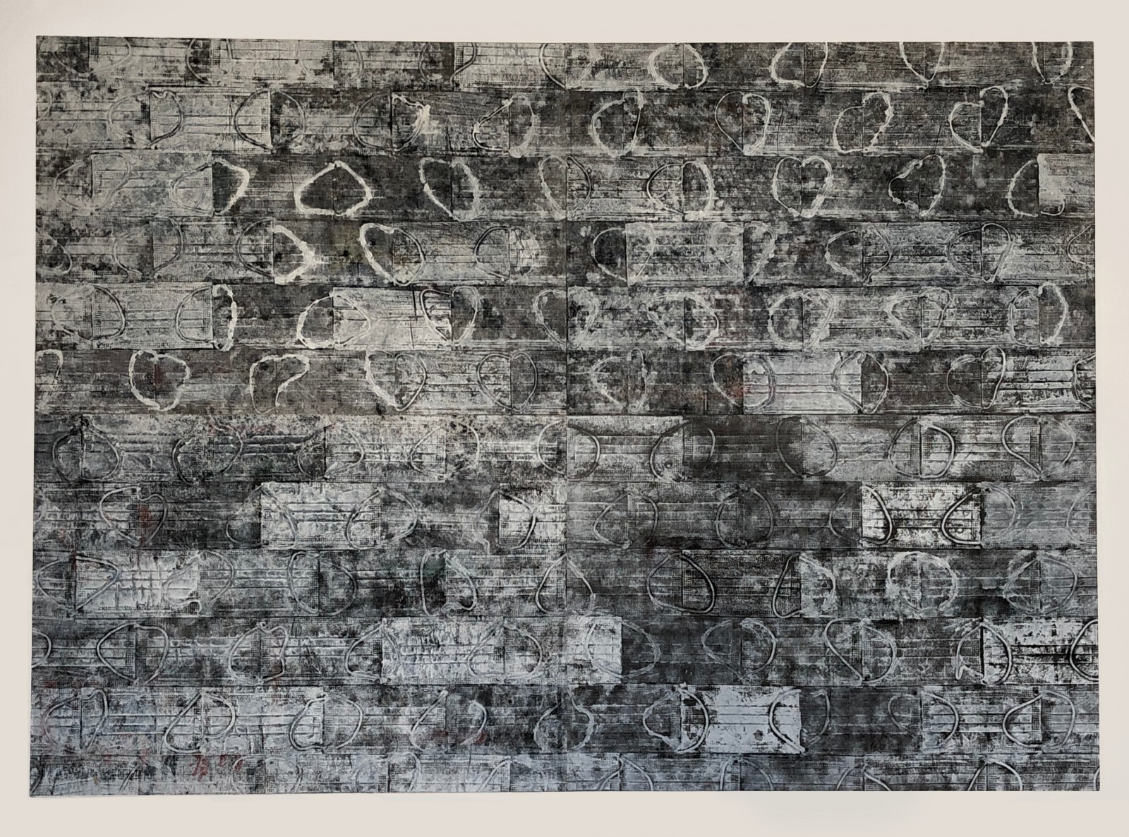 Qiang Yong Clamour   107x151cm Ink dyeing and printing on newspaper 2020.jpg