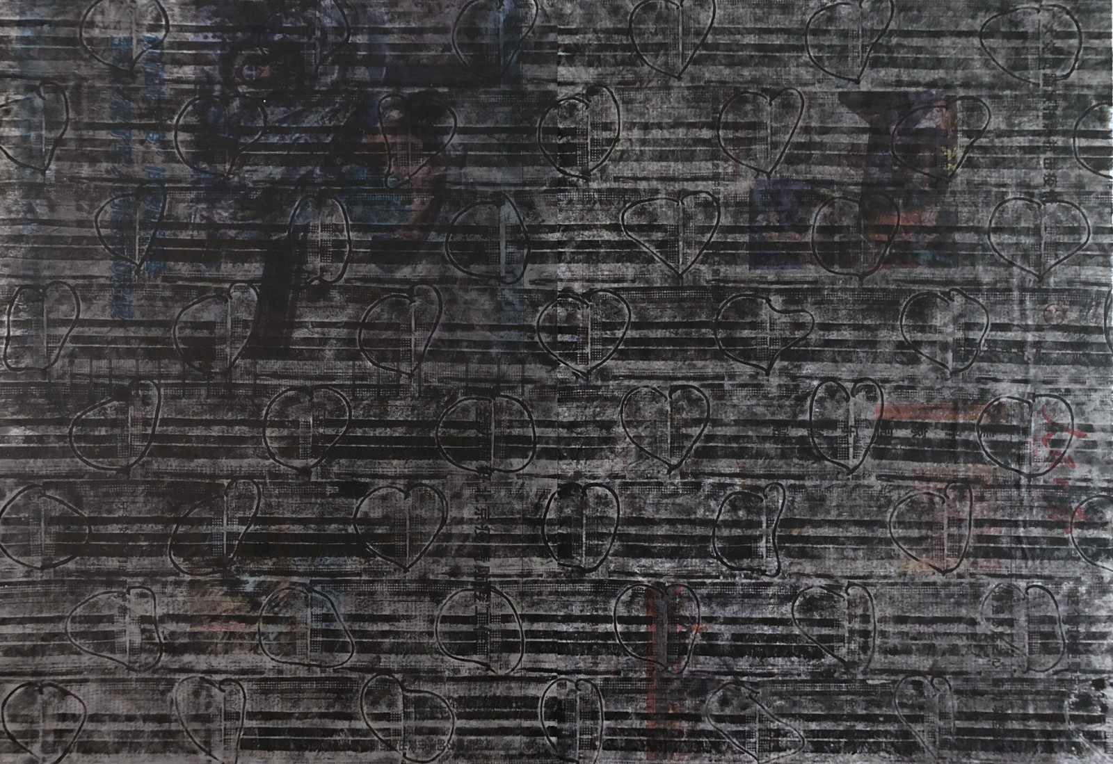 Qiang Yong  Coherence  75x108cm  Ink dyeing and printing on newspaper  2020.jpg