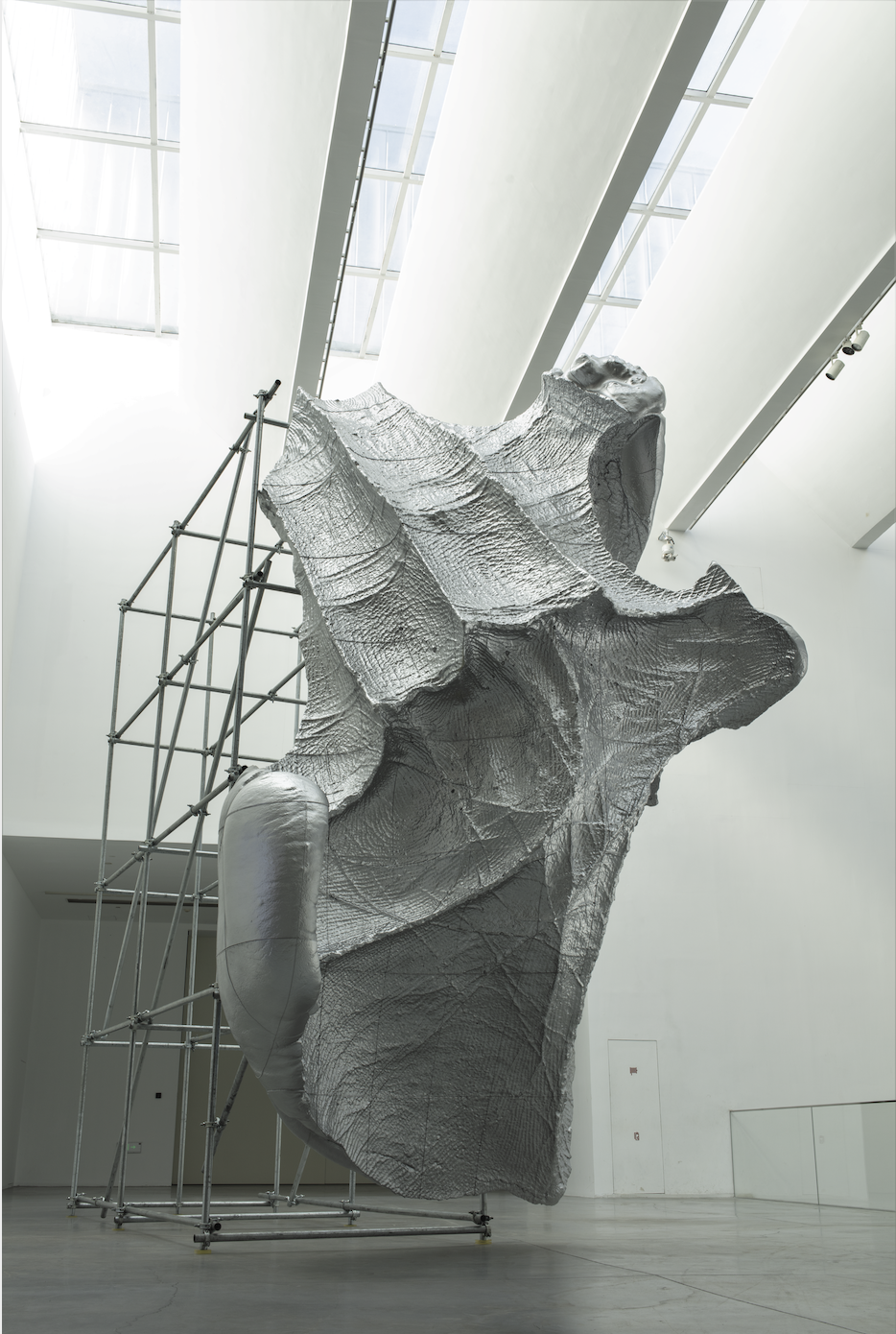 20 隋建國《云中花園——手跡3#》，光敏樹脂3D打印與鋼架，700×300×600cm，2019年 藝術(shù)家供圖.png