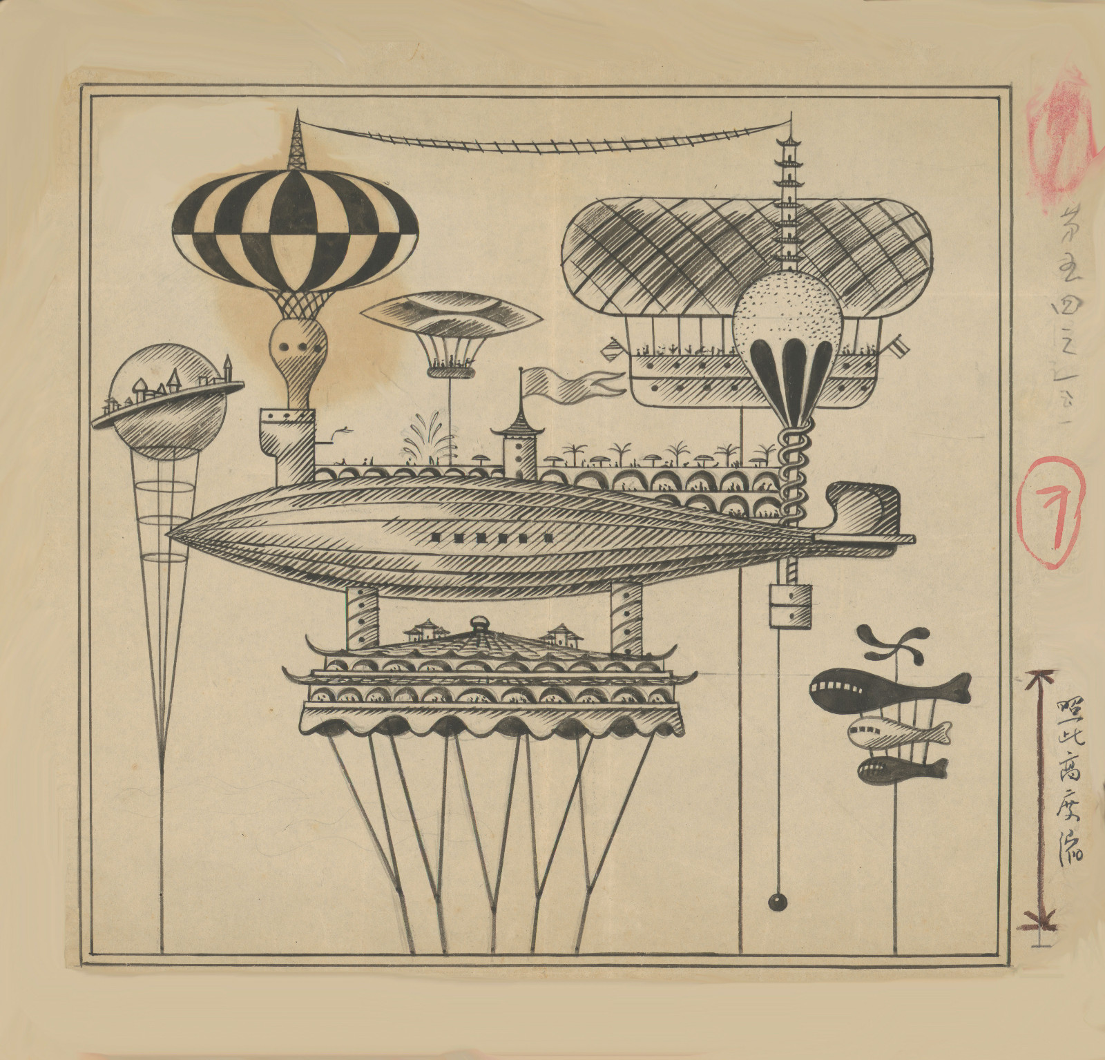 22 黑白原稿（《西游漫記》第五章第一頁(yè)），28.5×27cm，1945年.jpg