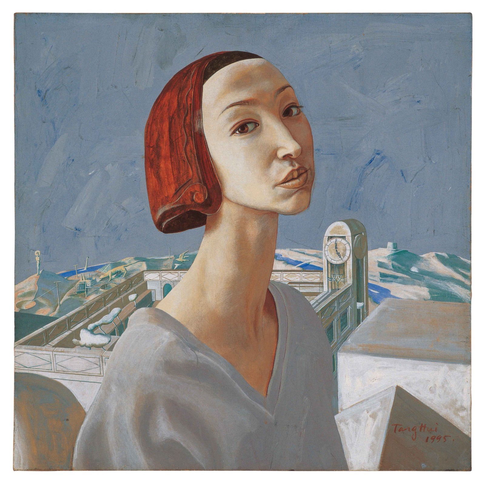 Tang Xin, 55cmX55cm, Acrylic on linen, 1995.jpg