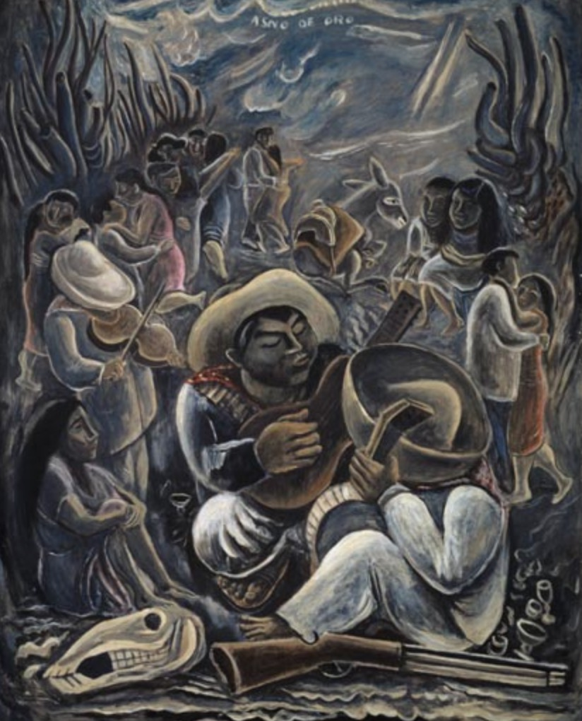  圖片 13 北川民次，《農(nóng)民之歌》，1938，油畫，161.5 × 130 cm，東京國立近代美術(shù)館藏.png