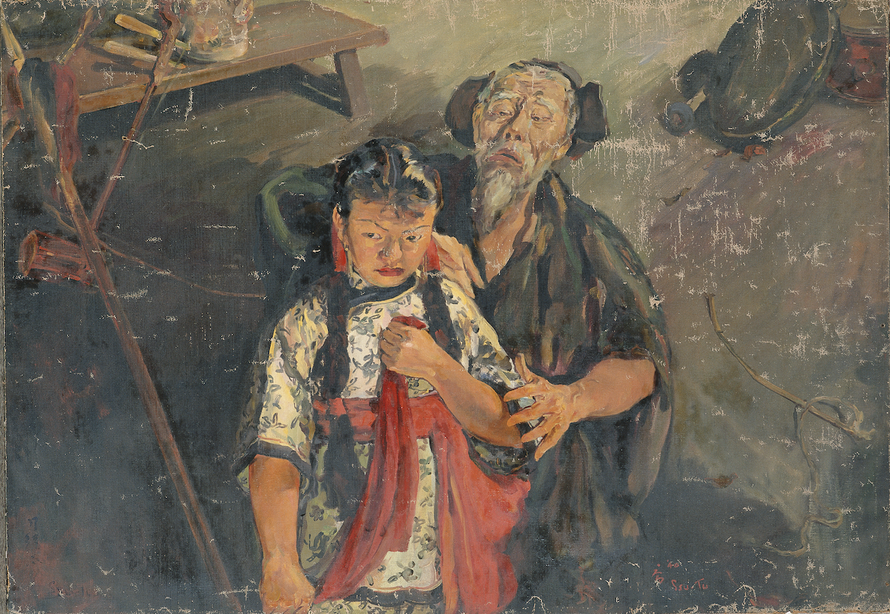 圖9 司徒喬擲鞭圖 1940年 麻布油彩 124×177cm 中國美術(shù)館藏.png