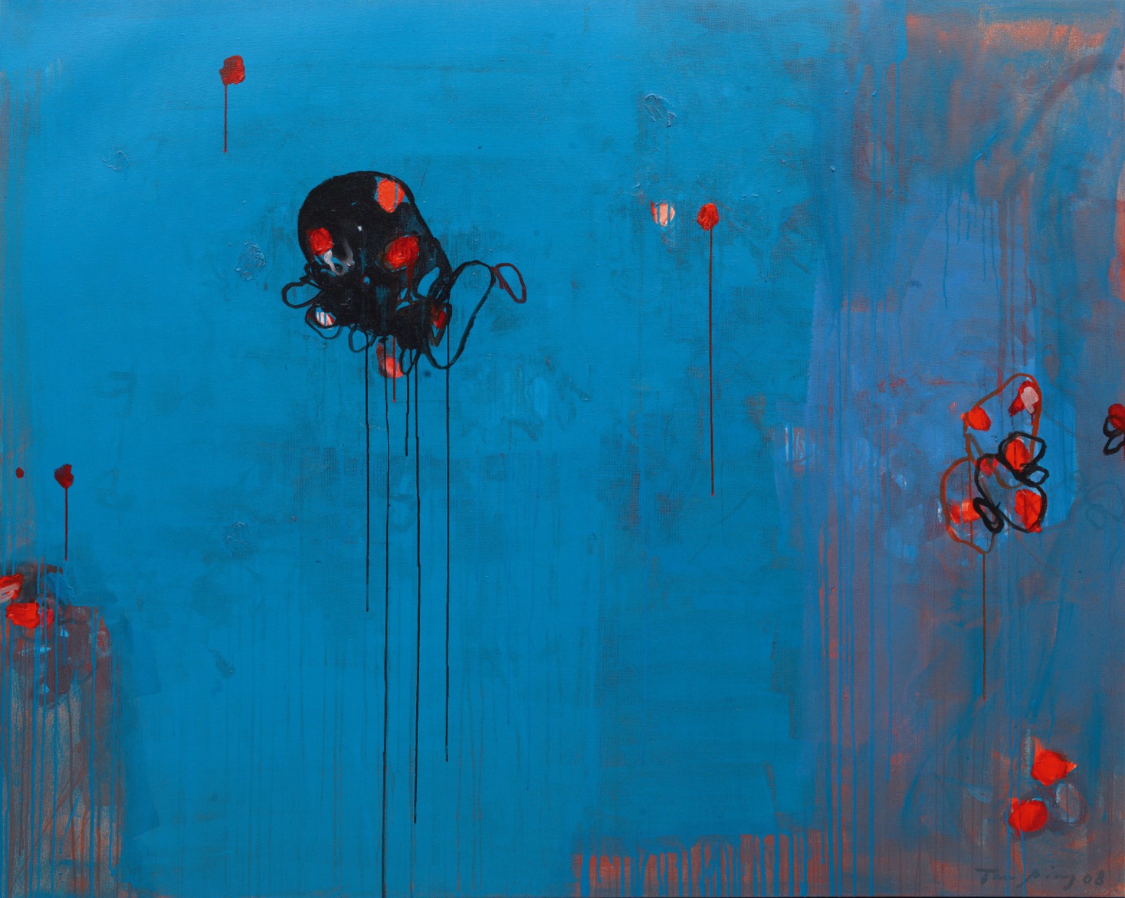 09 Tan Ping, The Black Life, Acrylic on canvas, 160 x 200 cm, 2008.jpg