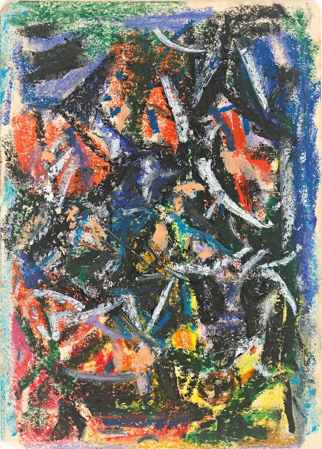 圖13 無題286，紙本蠟彩，14.6x10.3cm，約1980年.jpg