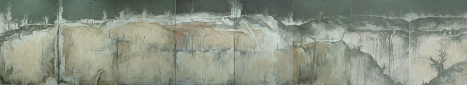 圖13蘇新平《風(fēng)景1》Landscape No.1 布面油畫300×1400cm（300×200cm×7） 2007.jpg