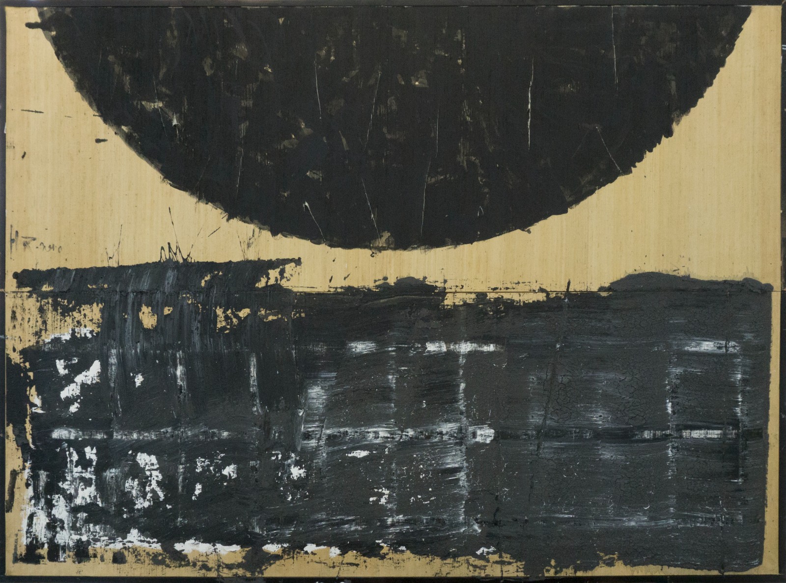 Huang Rui, The Black Semicircle, 2020, 128 x 172.5 cm. Image courtesy the artist..jpg