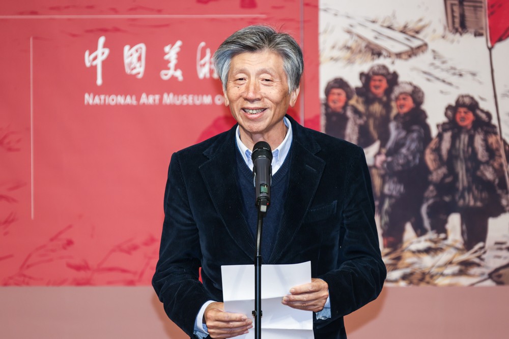 04 Fan Di’an, Chairman of China Artists Association and President of the Central Academy of Fine Arts, delivered a speech..jpg