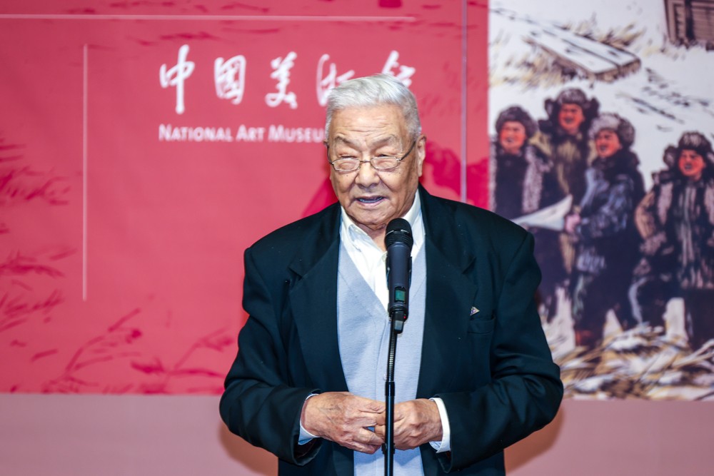 06 Yang Xianrang, Artist and Professor of the Central Academy of Fine Arts, expressed his gratitude to the guests who participated the opening ceremony..jpg