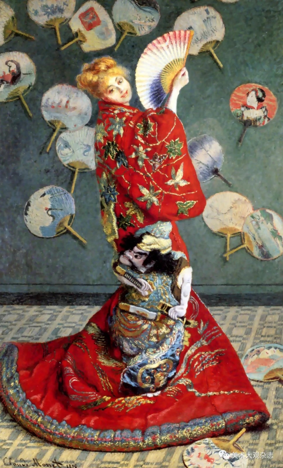 圖 16 ˉ 身穿和服的莫奈夫人（MadameMonet en Coustume Japonais）ˉ 油畫 ˉ 莫奈 ˉ 1876 年 ˉ 波士頓美術(shù)館（Museum of Fine Arts, Boston）藏.jpg