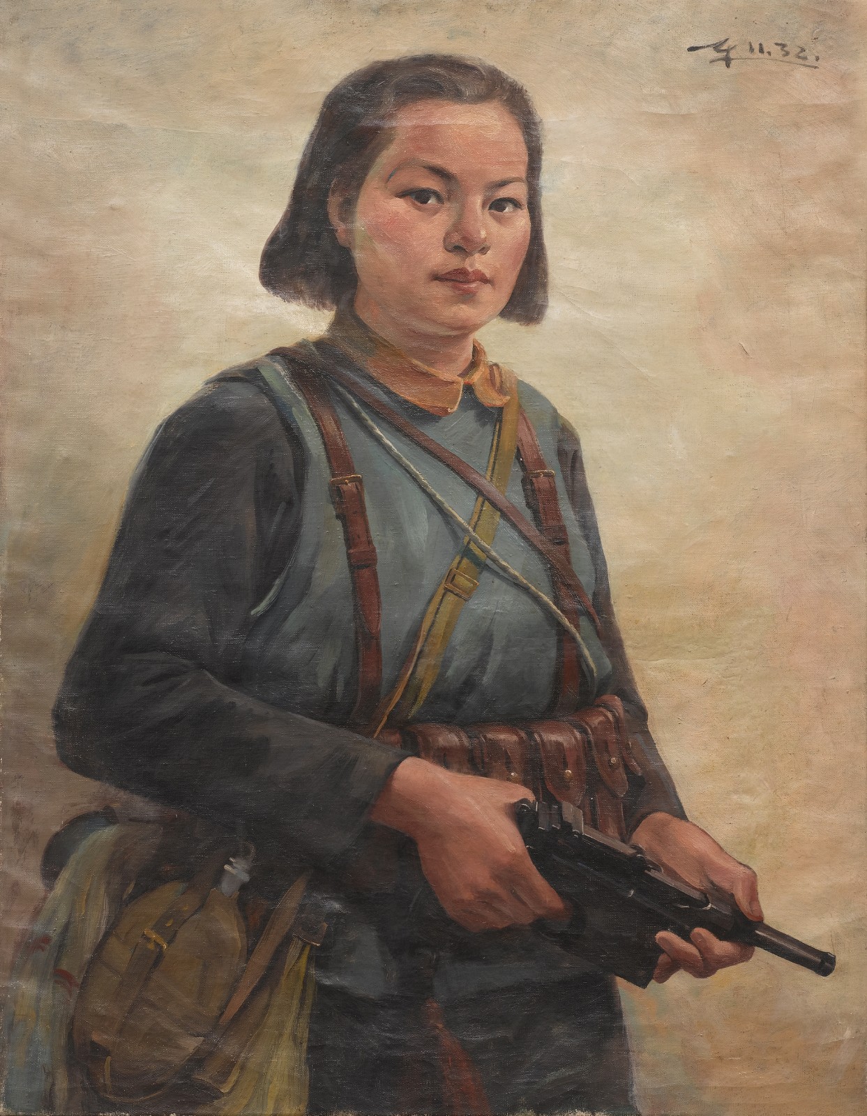 唐一禾 女游擊隊員 1941年 82x64cm 中國美術(shù)館藏.jpg