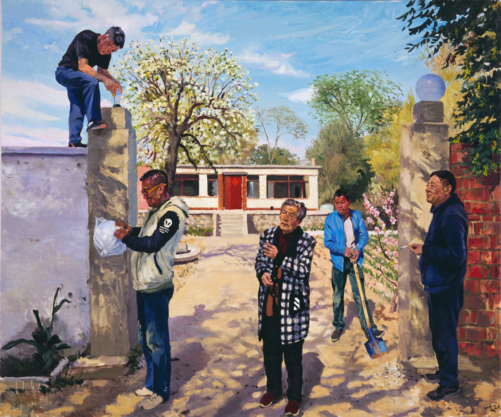 2021 換燈 Changing a Lamp 250×300cm 布面油畫.jpg